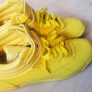 New Reebok Classic Women's Freestyle Hi-top in Yellow